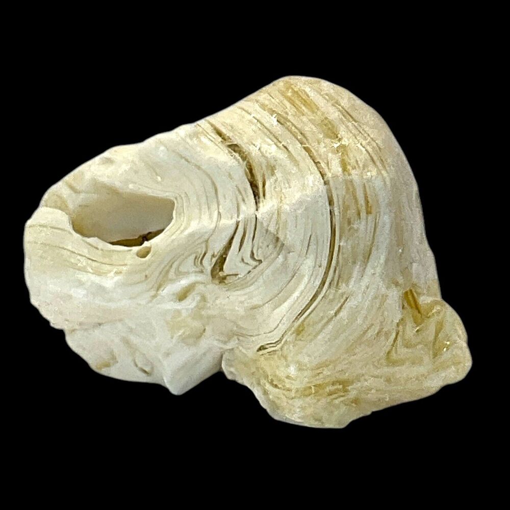 Cream Swirl Art Glass Cullet Slag Glass #5XL41